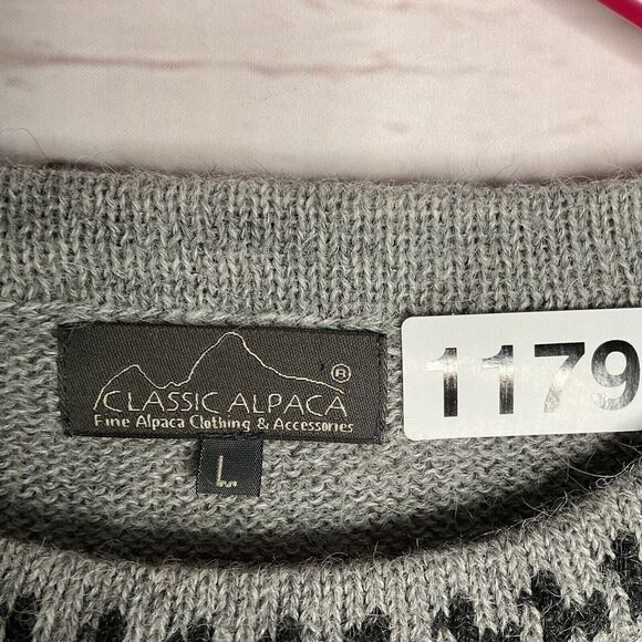 NWOT Classic Alpaca Wayfarer Women's Size L Tribal Boho Aztec Crewneck Sweater - Picture 2 of 10